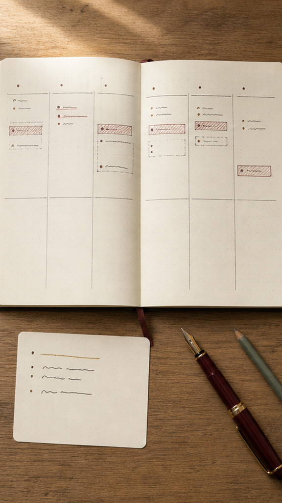 Diagrama para dibujar la semana con sus límites